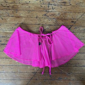 Rolita Couture Mesh wrap tie skirt